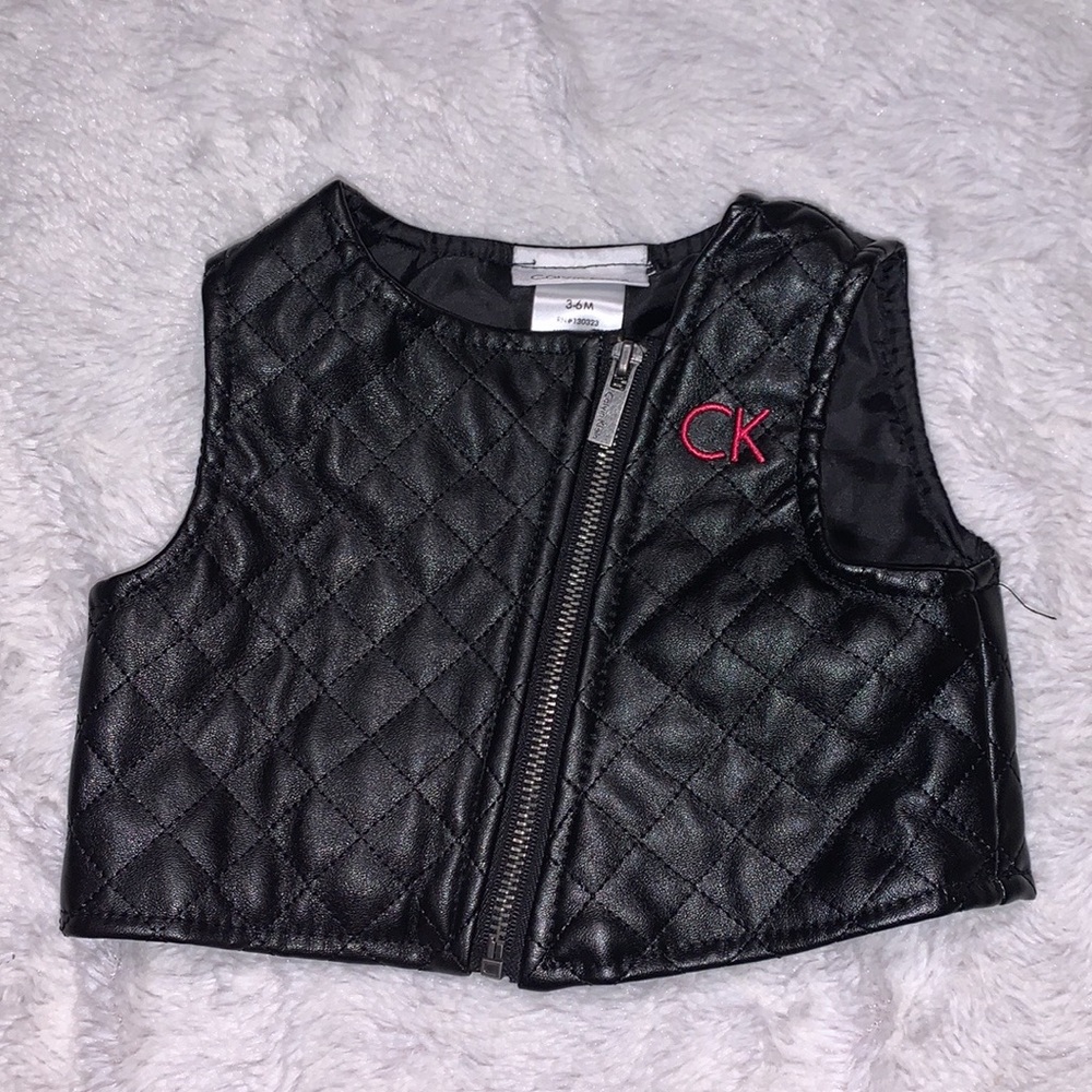 LCalvin Klein 3-6 month leather vest
